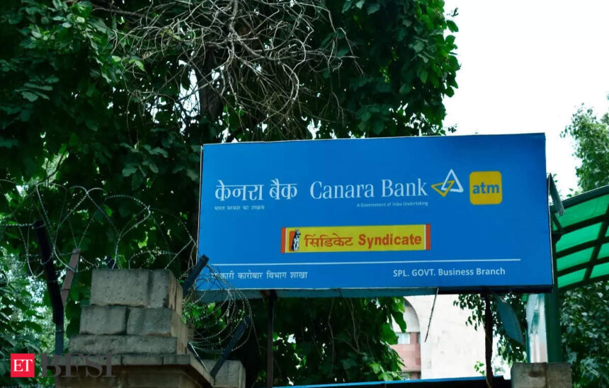 Canara Bank board to consider stock split on February 26; stock rallies 5% - ET BFSI