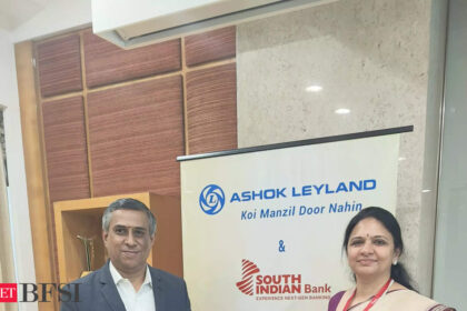 Ashok Leyland signs MOU with South Indian Bank for dealer financing - ET BFSI